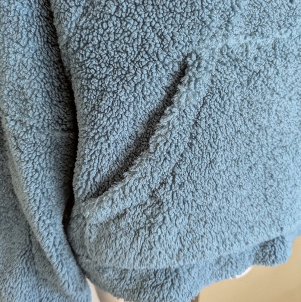 Lululemon Scuba Oversized Cropped Sherpa Fleece Funnel 1/2 Zip Pullover XL XXL - Picture 8 of 14